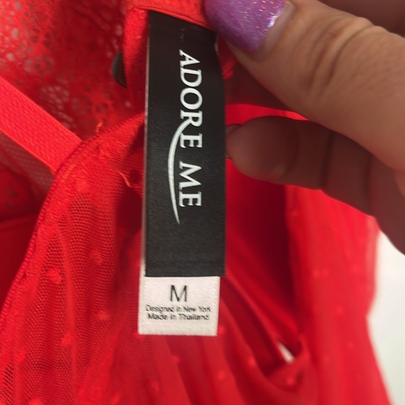 Adore me red Boustier size medium only worn once. - Picture 4 of 5